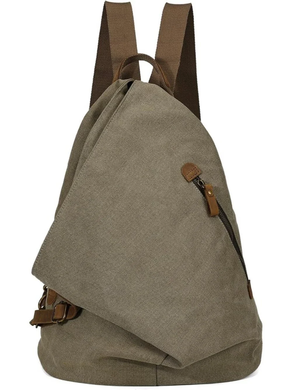 Vintage Canvas Backpack - Large Casual Daypack for Outdoor Travel & Hiking